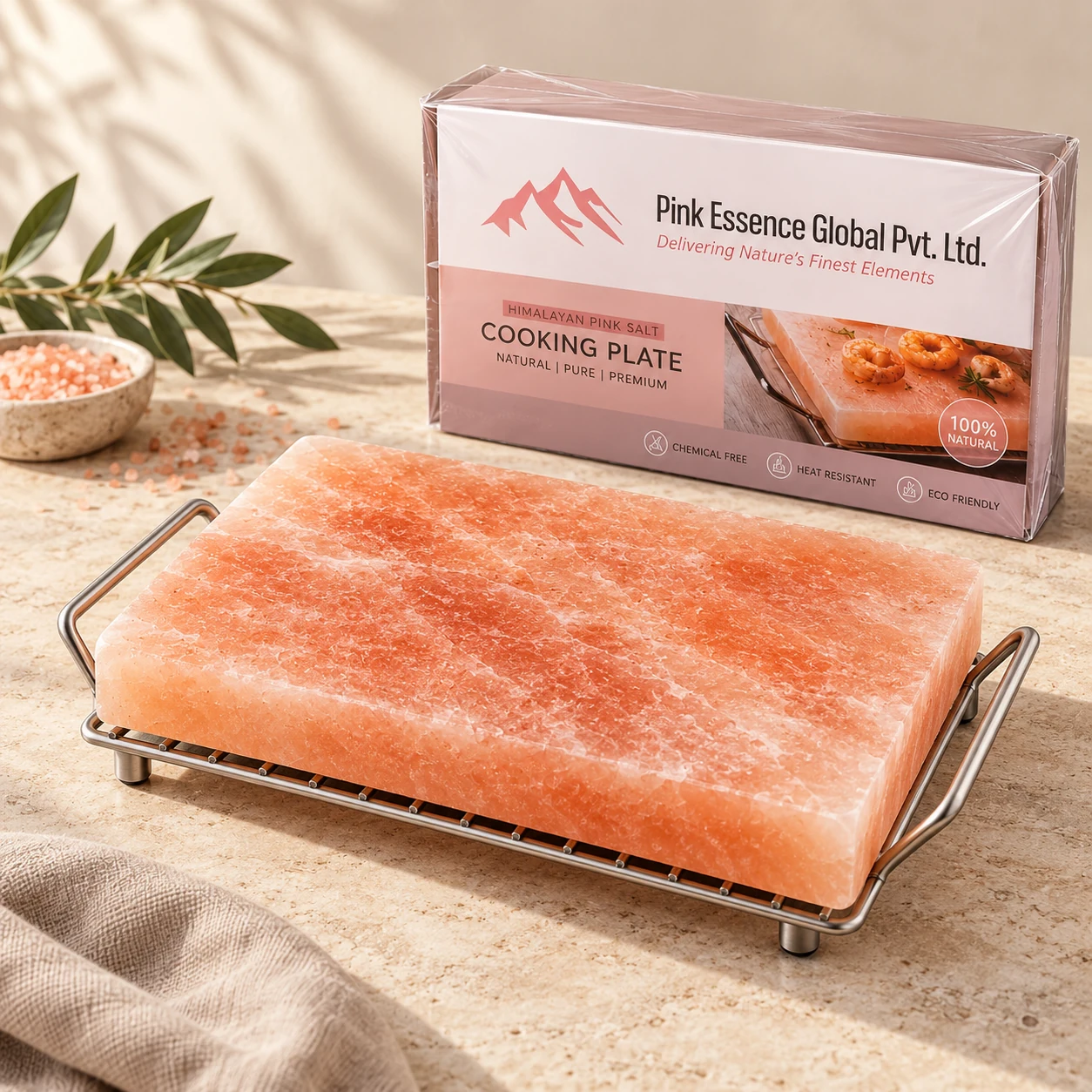 Salt cooking plates from Pink Essence Global